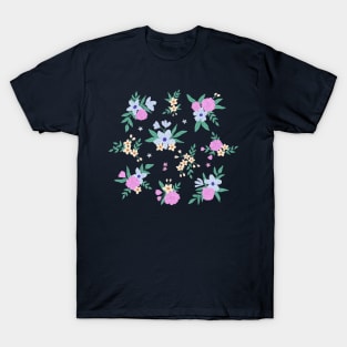 Floral bouquet - Dark blue T-Shirt